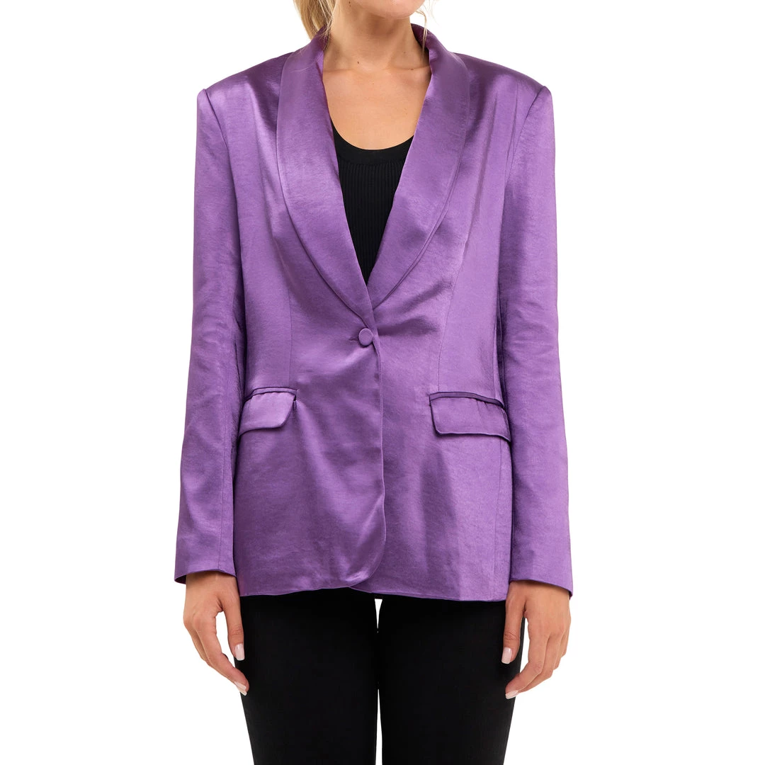 Hot Sale ๐งจ ENDLESS ROSE ๐ฉ women Satin Blazer ๐ 4 Hot Sale ๐งจ ENDLESS ROSE ๐ฉ women Satin Blazer ๐ - Image 4