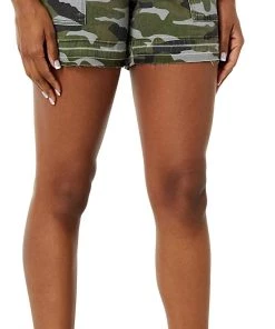 Deals 🎁 Kut From The Kloth 👩 women Alice Camo Short in Olive/Grey 😉
