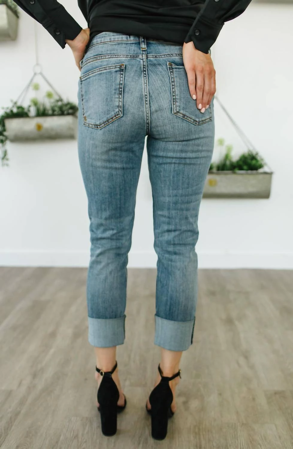 Cheap π Kut From The Kloth π© women Catherine Boyfriend Raw Hem Cuffed Jean in Blue π― 1 Cheap π Kut From The Kloth π© women Catherine Boyfriend Raw Hem Cuffed Jean in Blue π―