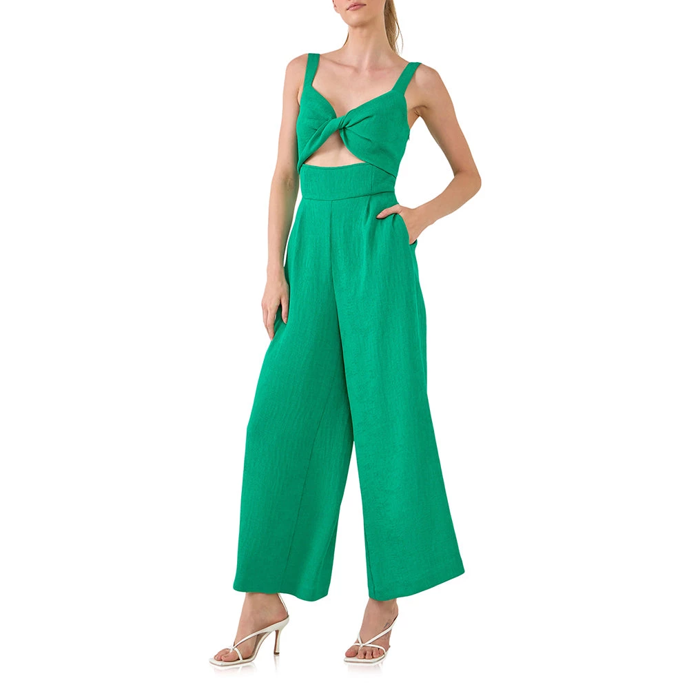 Wholesale 😉 ENDLESS ROSE 👩 women Soft Touch Plisse Twist Jumpsuit ✨ 3 Wholesale 😉 ENDLESS ROSE 👩 women Soft Touch Plisse Twist Jumpsuit ✨ - Image 3