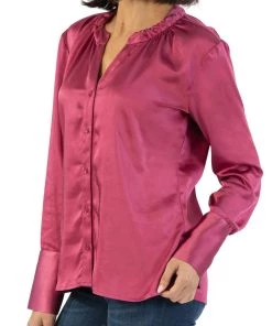 Deals ❤️ Kut From The Kloth 👩 women Brigitta Satin Button Down Top in Magenta ✔️ 5 Deals ❤️ Kut From The Kloth 👩 women Brigitta Satin Button Down Top in Magenta ✔️ -White Mountain Shop b4ad57739b2c4931a657d7464beb6974 1080x