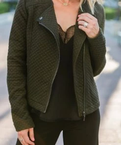 New 🎁 Lysse 👩 women Devoe Quilted Jacket in Olive ✨