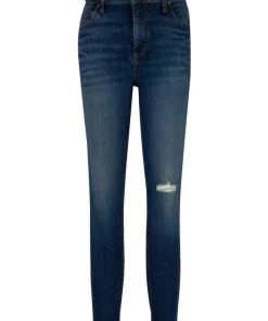 Hot Sale 🎉 Kut From The Kloth 👩 women Donna High Rise Ankle Skinny Raw Hem 👖 Jeans in Wakeful 🔔