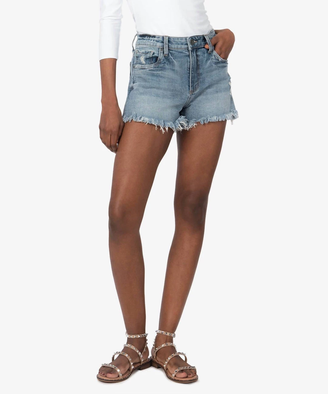 Flash Sale 😍 Kut From The Kloth 👩 women Jane High Rise Shorts in Medium Wash 👏 1 Flash Sale 😍 Kut From The Kloth 👩 women Jane High Rise Shorts in Medium Wash 👏