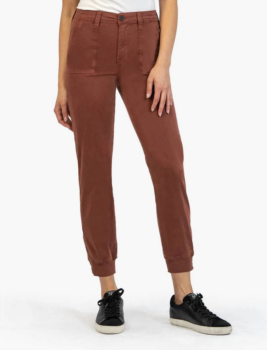 Discount 🎉 Kut From The Kloth 👩 women Chris High Rise Utility Jogger in Nutmeg 🎁 1 Discount 🎉 Kut From The Kloth 👩 women Chris High Rise Utility Jogger in Nutmeg 🎁