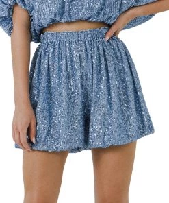 Cheap 🎁 ENDLESS ROSE 👩 women Sequins Blouson Shorts 🤩