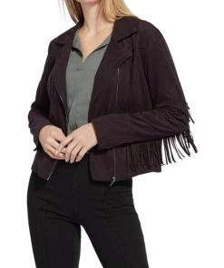Top 10 💯 Lysse 👩 Womens Fringe Asymmetric Motorcycle Jacket 🎉