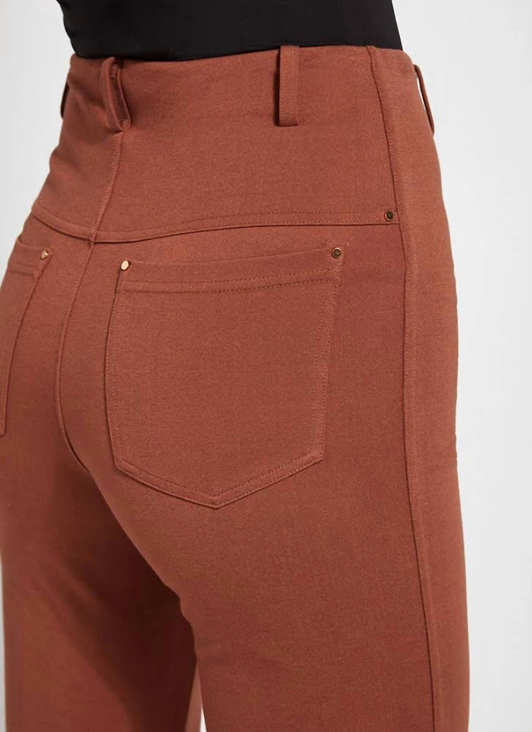 Wholesale 🌟 Lysse 👩 women Baby Boot Ponte Pant in Danish Brown ⌛ 2 Wholesale 🌟 Lysse 👩 women Baby Boot Ponte Pant in Danish Brown ⌛ - Image 2