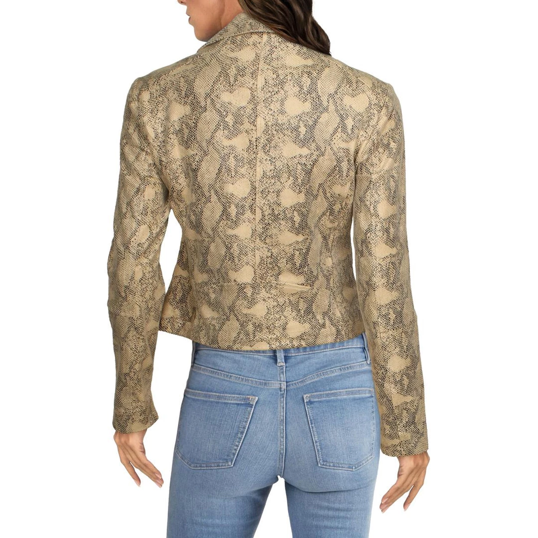 New 🔔 Lysse 👩 Womens Vegan Suede Snake Motorcycle Jacket 🎁 2 New 🔔 Lysse 👩 Womens Vegan Suede Snake Motorcycle Jacket 🎁 - Image 2