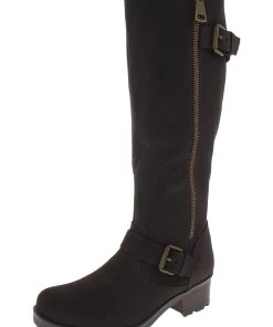 Cheapest โจ White Mountain Blackbird ๐ฉ Womens Faux Leather Heeled Knee-High ๐ฅพ Boots ๐