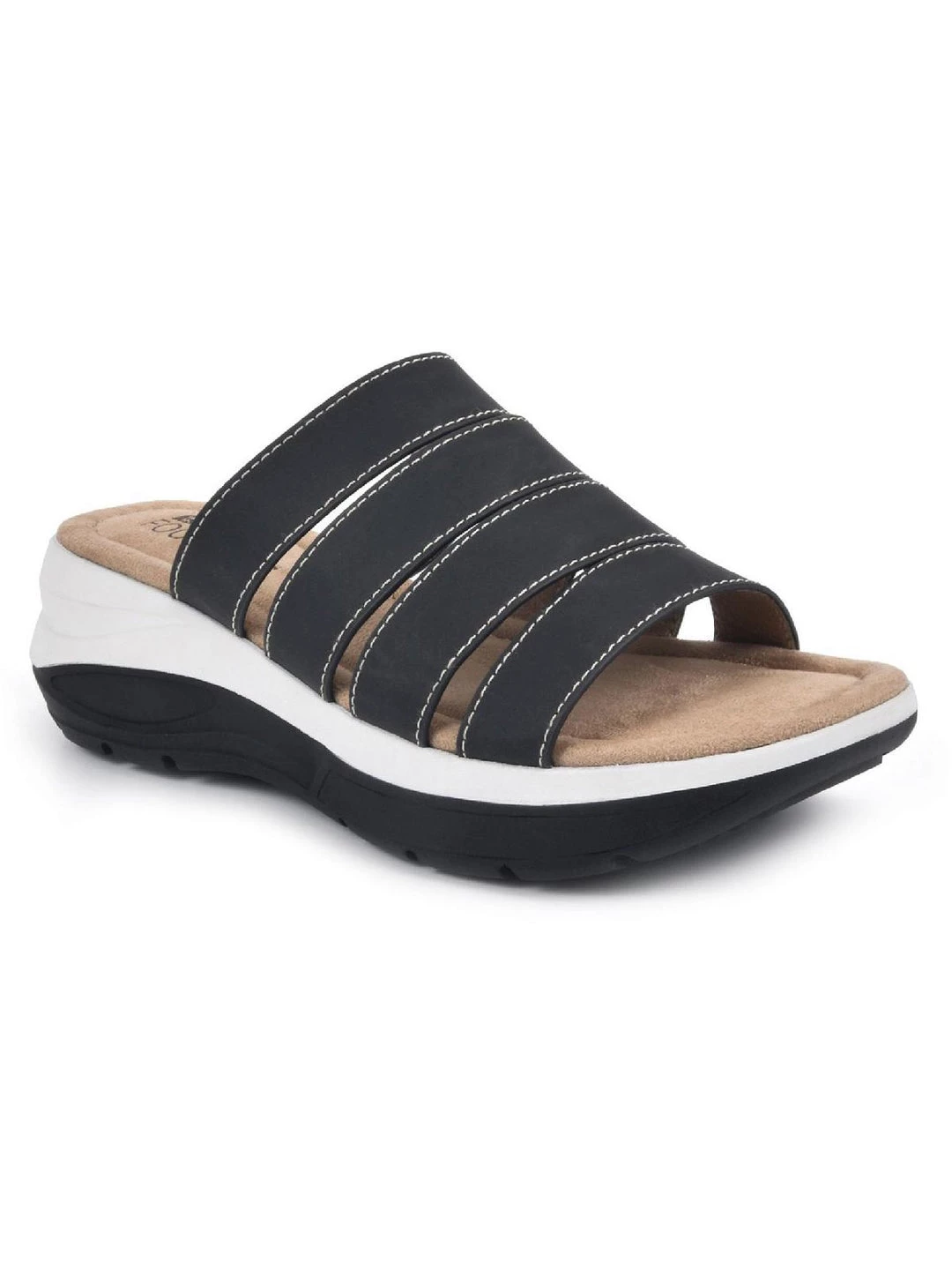 Cheapest ๐งจ White Mountain Facinate ๐ฉ Womens Faux Leather Cushioned Footbed Footbed ๐ฉด Sandals โจ 4 Cheapest ๐งจ White Mountain Facinate ๐ฉ Womens Faux Leather Cushioned Footbed Footbed ๐ฉด Sandals โจ - Image 4