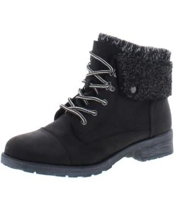 Promo ๐ฅฐ White Mountain Sandro ๐ฉ Womens Faux Leather Ankle Combat ๐ฅพ Boots ๐คฉ