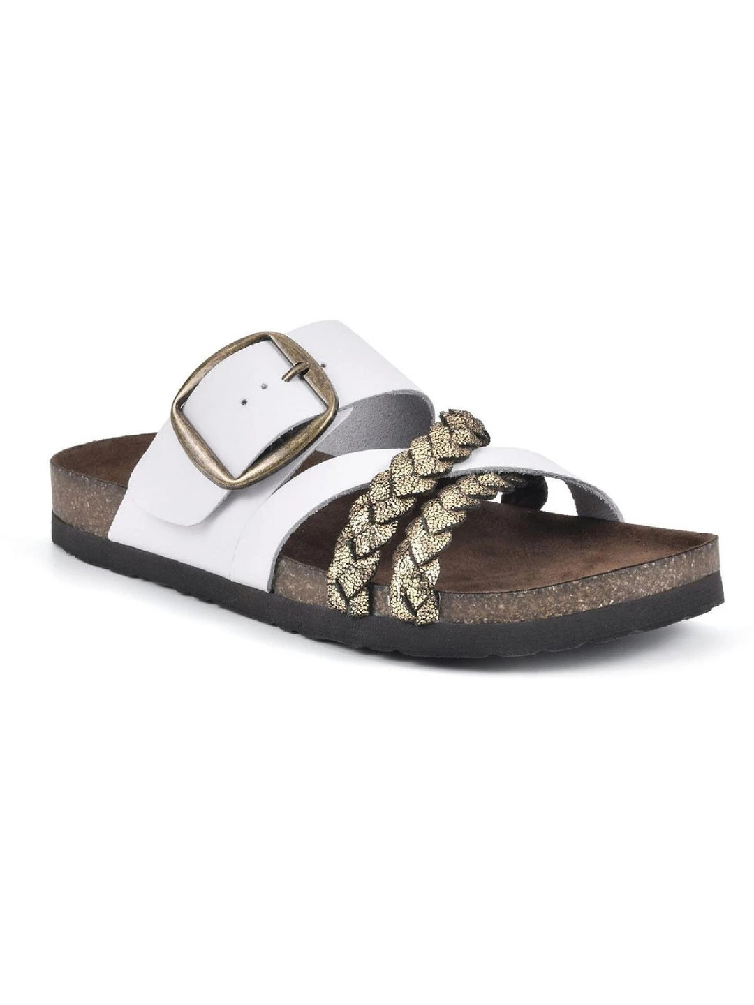 Outlet 😍 White Mountain Healing 👩 Womens Leather Slip On Footbed 🩴 Sandals 🔔 1 Outlet 😍 White Mountain Healing 👩 Womens Leather Slip On Footbed 🩴 Sandals 🔔