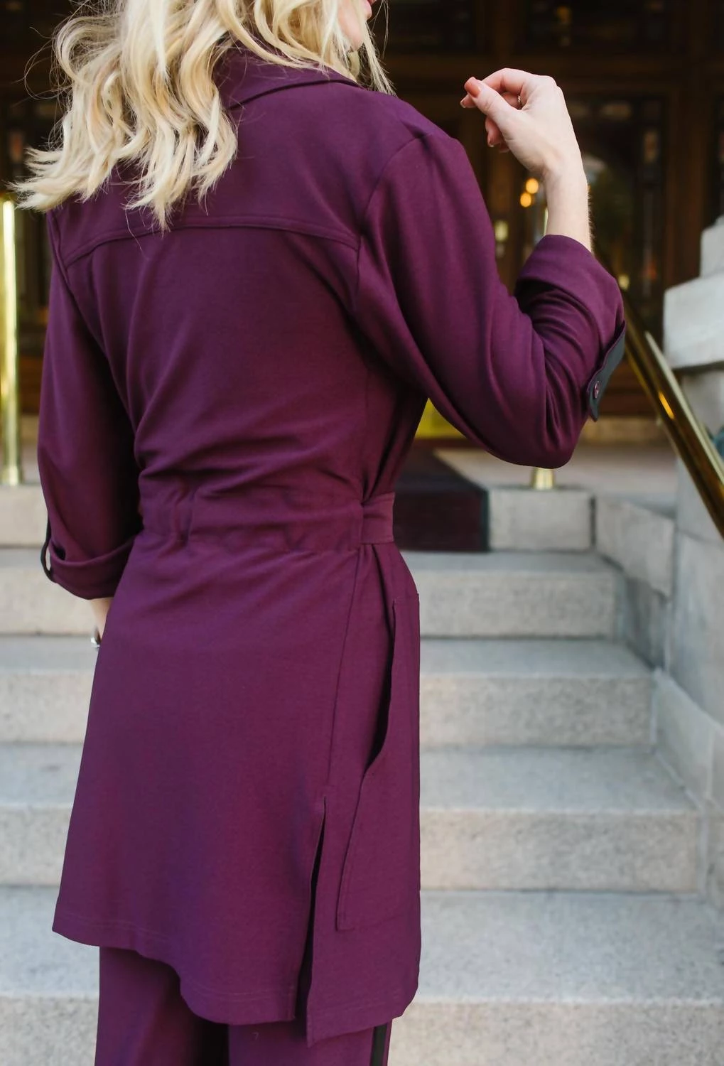 Brand new π Lysse π© women Pearl Trench π§₯ Coat in Fig π― 2 Brand new π Lysse π© women Pearl Trench π§₯ Coat in Fig π― - Image 2