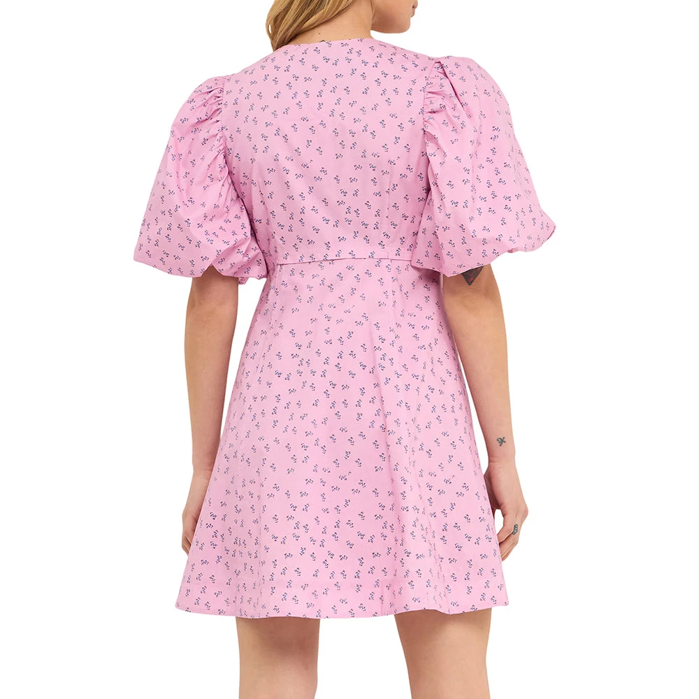 Coupon 😀 ENDLESS ROSE 👩 women Floral Print Mini 👗 Dress with Button Detail ⭐ 2 Coupon 😀 ENDLESS ROSE 👩 women Floral Print Mini 👗 Dress with Button Detail ⭐ - Image 2