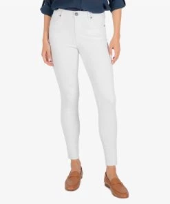 Cheap ๐ฏ Kut From The Kloth ๐ฉ women Connie High Rise Ankle Skinny Jean in Optic White ๐