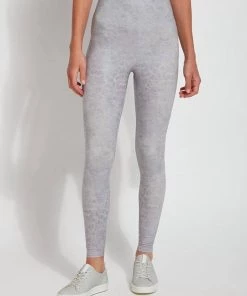 Budget 🔥 Lysse 👩 women Matilda Foil Legging in Pearl Grey 🌟