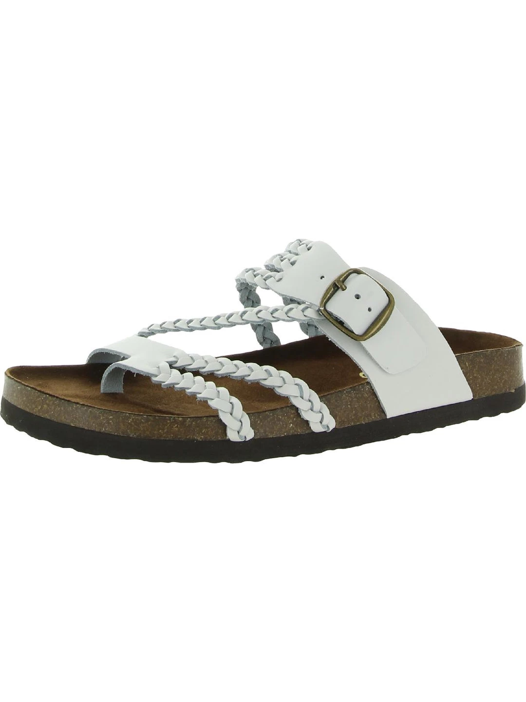 New ๐ White Mountain Hayleigh ๐ฉ Womens Leather Braided Footbed ๐ฉด Sandals โจ 1 New ๐ White Mountain Hayleigh ๐ฉ Womens Leather Braided Footbed ๐ฉด Sandals โจ