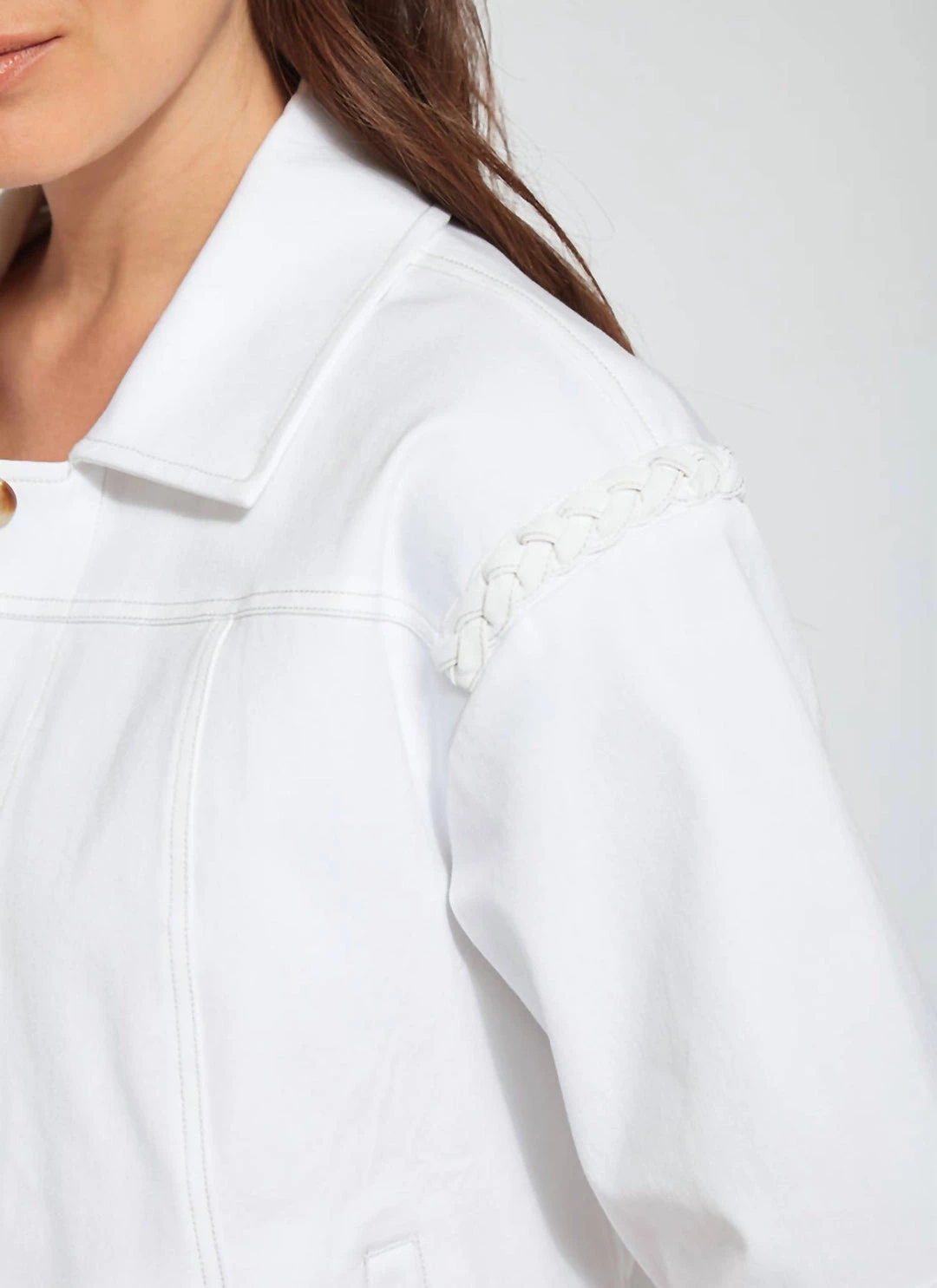 Budget 😀 Lysse 👩 women Wanderer Braided Crop Jacket in White 💯 5 Budget 😀 Lysse 👩 women Wanderer Braided Crop Jacket in White 💯 - Image 5