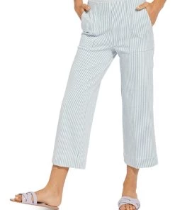 Best Sale 😀 Lysse Jade 👩 Womens Striped Crop Wide Leg Pants 🧨
