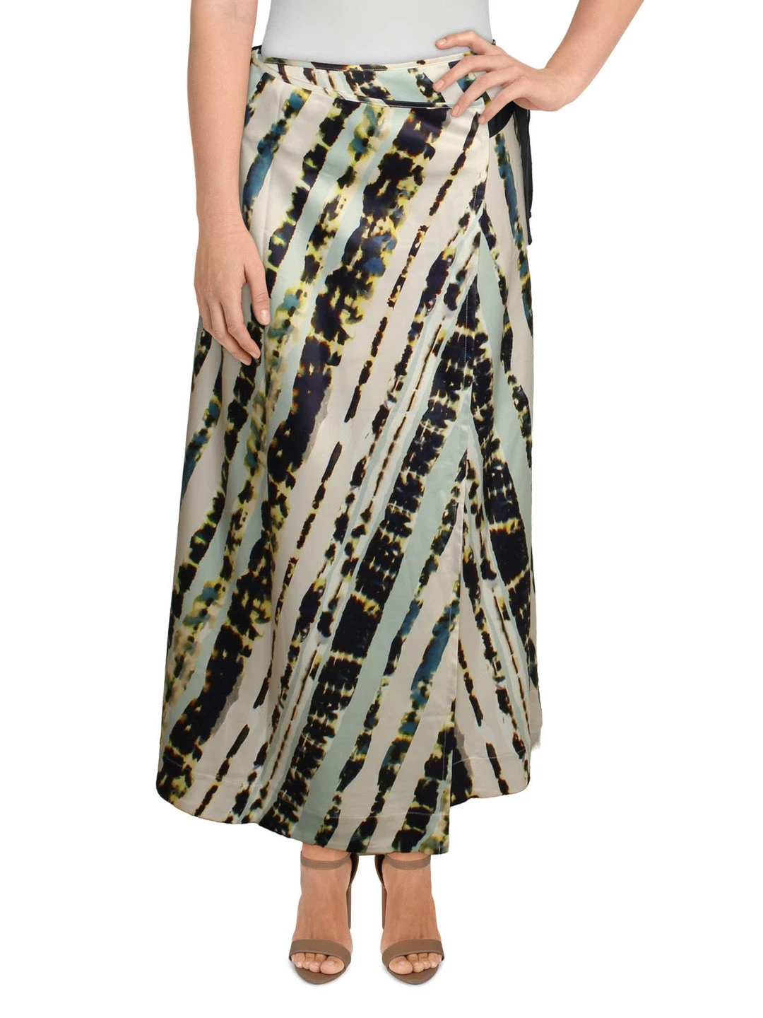 Outlet 😀 Lysse 👩 Womens Striped Side Tie Wrap 👗 Skirt 🌟 1 Outlet 😀 Lysse 👩 Womens Striped Side Tie Wrap 👗 Skirt 🌟