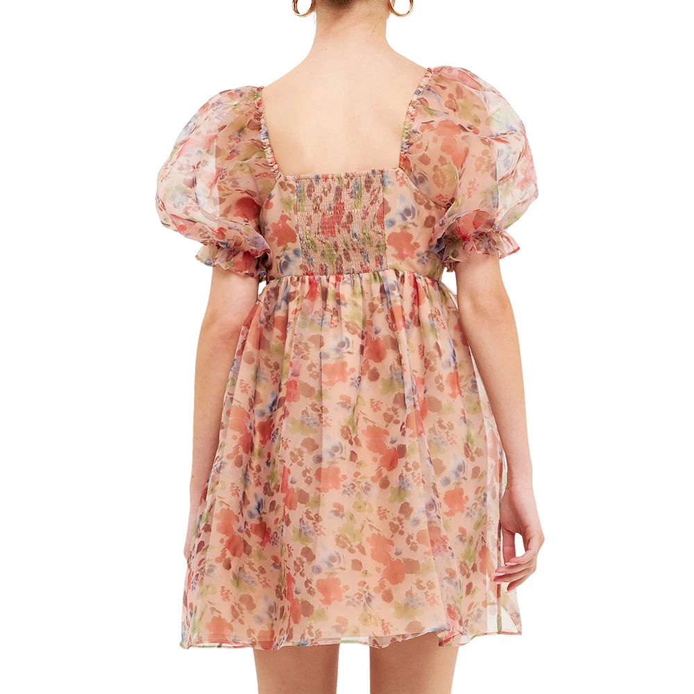 Top 10 🔥 ENDLESS ROSE 👩 women Floral Puff Mini 👗 Dress 🔔 2 Top 10 🔥 ENDLESS ROSE 👩 women Floral Puff Mini 👗 Dress 🔔 - Image 2