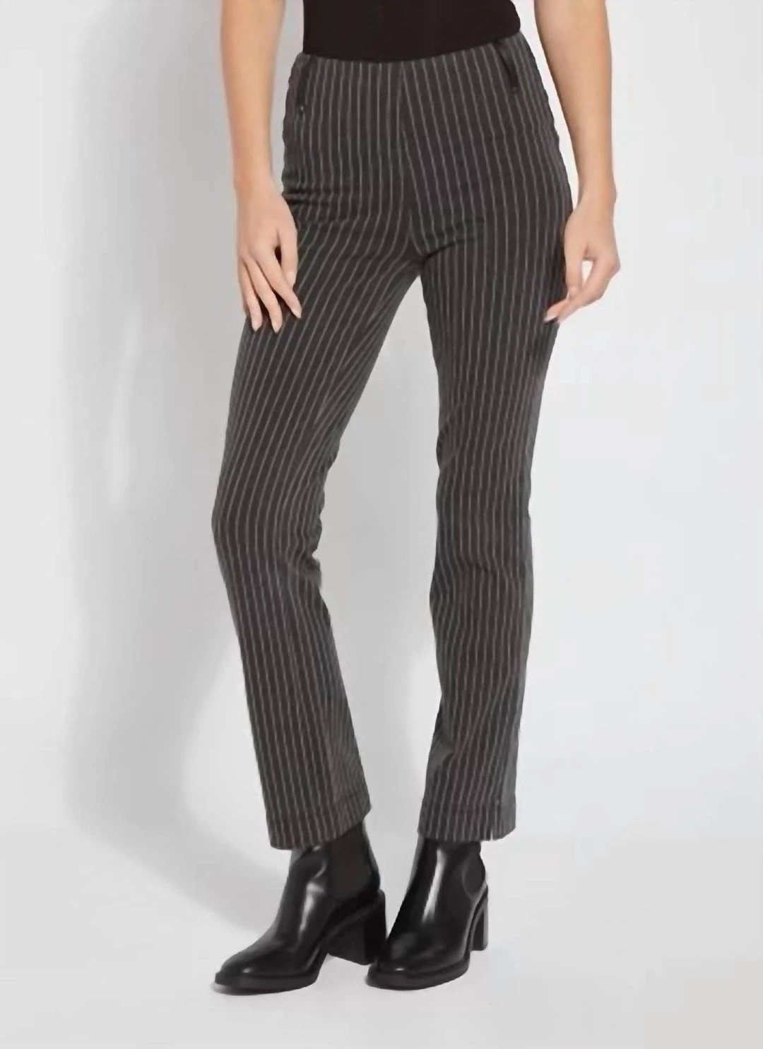 Buy 🛒 Lysse 👩 women Florence Boyfriend Pant in Charcoal Pinstripe 😍 1 Buy 🛒 Lysse 👩 women Florence Boyfriend Pant in Charcoal Pinstripe 😍