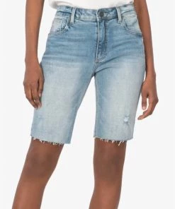 Cheapest 🎉 Kut From The Kloth 👩 women Sophie High Rise Bermuda Shorts in Eagerness ❤️